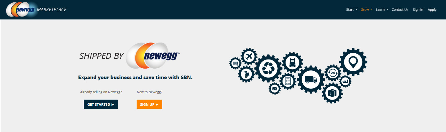 Newegg Wordpress Seller Page